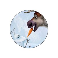 Picture of RKN Olaf With Carrot Printed Round Mouse Pad, Mpadc013097
