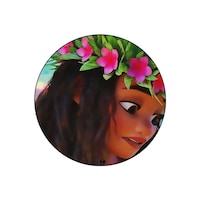 Picture of RKN Moana Princess Printed Round Mouse Pad, Mpadc013116