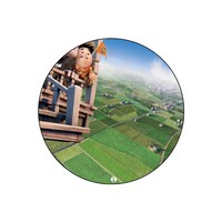 Picture of RKN Up Movie Visuals Printed Round Mouse Pad, Mpadc013119