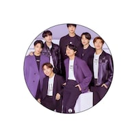 Picture of RKN Bts Characters Printed Round Mouse Pad, Mpadc013137