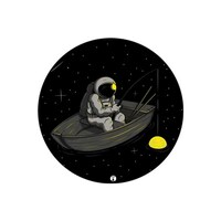 Picture of RKN Fishing Astronaut Printed Round Mouse Pad, Mpadc013429