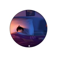 Picture of RKN Sleeping Printed Round Mouse Pad, Mpadc015302