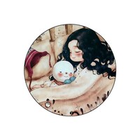 Picture of RKN On We Heart It Printed Round Mouse Pad, Mpadc015307