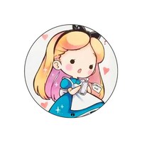 Picture of RKN Alice Cartoon Princess Chibi Printed Round Mouse Pad, Mpadc015317