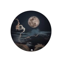 Picture of RKN Full Moon Aesthetic Printed Round Mouse Pad, Mpadc015477