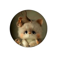 Picture of RKN Friendly Mice Kit Printed Round Mouse Pad, Mpadc015482
