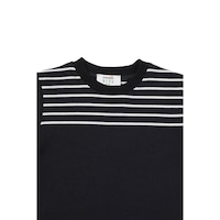 Trendyol Navy Blue Line Detailed Boy Knitted T-Shirt