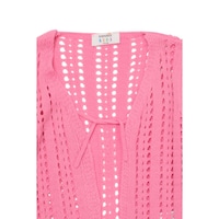 Trendyol Pink Jacquard Girls Knitwear Cardigan