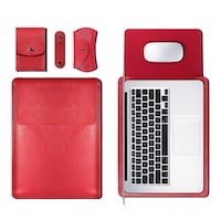 Picture of Rag & Sak Laptop Sleeve For Macbook 15 Inch, Red