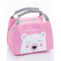 Rag & Sak Bento Pouch Thermal Insulated Lunch Box Cooler Bag, Pink