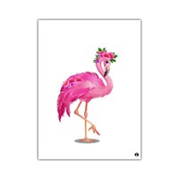Picture of RKN Flamingo With Flower Printed Rectangular Mouse Pad, Mpadr009477