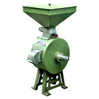Dharti Single Phase Commercial Vertical Flour Mills, 2HP, Green