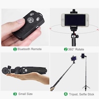 Yunteng Lightweight Selfie Stick Tripod With Remote