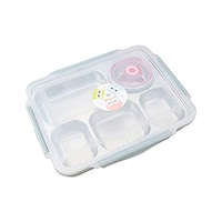 Upkoch 5 Grids Bento Lunch Box with Soup Bowl