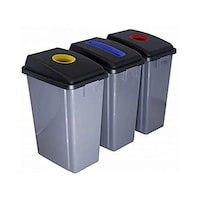 Picture of 3 Compartment High Quality Recycling Bin Trash Can