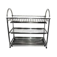 Grace Kitchen Heavy Duty Stainless Steel, 3 Layer Dish Rack