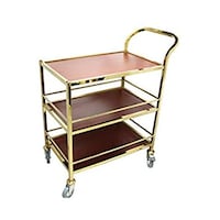Grace Kitchen Stainless Steel Service 3 Layer Trolley