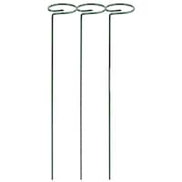 Picture of Ecofynd Metal Plant Stakes, Green, 16 inch, Set of 3