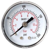 Durable Easy to Use Pressure Gauges, Silver