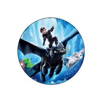 Picture of RKN How To Train Your Dragon Printed Round Mouse Pad, Mpadc013090