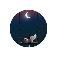 Picture of RKN Angel On A Swing Printed Round Mouse Pad, Mpadc015472