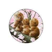 Picture of RKN Cats Printed Round Mouse Pad, Mpadc015480