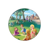 Picture of RKN Little Bimbettes Printed Round Mouse Pad, Mpadc015530