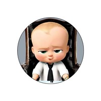 Picture of RKN The Boss Baby Printed Round Mouse Pad, Mpadc015534