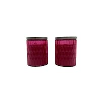 Picture of Byft Home Velvet Rose Fragrances Colored Candles, 255gm, Pack of 2pcs