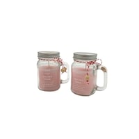 Picture of Byft Home Velvet Rose Fragrances Jar Candles, 180gm, Pack of 2pcs