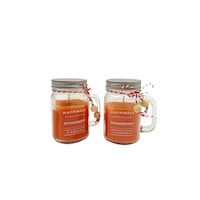 Picture of Byft Home Strawberry Fragrances Jar Candles, 180gm, Pack of 2pcs