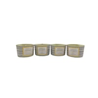 Byft Home Vanilla Coconut Fragrances Candles, 100gm, Pack of 4pcs