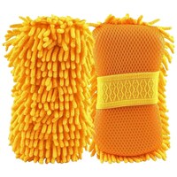 Car Wash and Dry Cleaning Sponge, Yellow