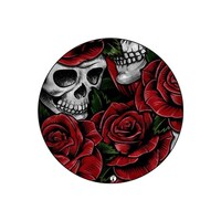 Picture of RKN Skulls & Roses Printed Round Mouse Pad, Mpadc013444