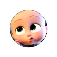 Picture of RKN The Boss Baby Printed Round Mouse Pad, Mpadc015533