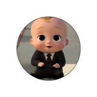 Picture of RKN The Boss Baby Printed Round Mouse Pad, Mpadc015539