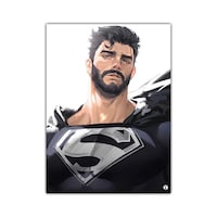 Picture of RKN Black Superman Printed Rectangular Mouse Pad, Mpadr009452