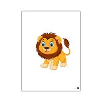 Picture of RKN Cute Lion Printed Rectangular Mouse Pad, Mpadr009901