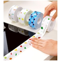 Printed Sink Waterproof Tape, Multicolour, Set of 4