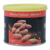 Ghanawi Salted Roasted Almond Nuts, 110g, Carton of 12
