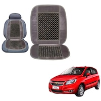 Kozdiko Wooden Bead Car Seat Cover for Chevrolet Sail Hatchback, KZDO394154, Grey