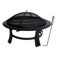 Paradiso Outdoor Fire Pit BBQ Grill, 74cm