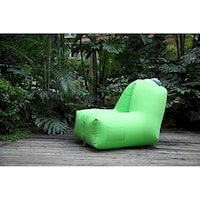 Paradiso Outdoor Portable Inflatable Single Luxury Sofa, Green