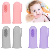 Ziliny Baby Finger Toothbrush Silicone Infant Toothbrush Toddler, 6pcs