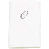Picture of BYFT Cotton Bath Towel, 70x140cm, White, Silver, Letter "O"