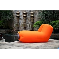 Paradiso Outdoor Portable Inflatable Single Luxury Sofa, Orange