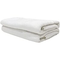 Picture of BYFT Iris 100% Cotton Bath Linen Set, White, 50x80cm, Pack of 2pcs