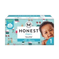 Picture of The Honest Company Club Box Diapers With Trueabsorb Technology, Ice Ice Baby, Size 1, 80 Count