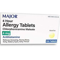 Picture of Major Allergy 4Mg Tab Chlorpheniramine Maleate-4, 100pcs