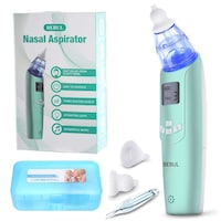 Bebul Electric Baby Nasal Aspirator with 3 Suction Levels, Green